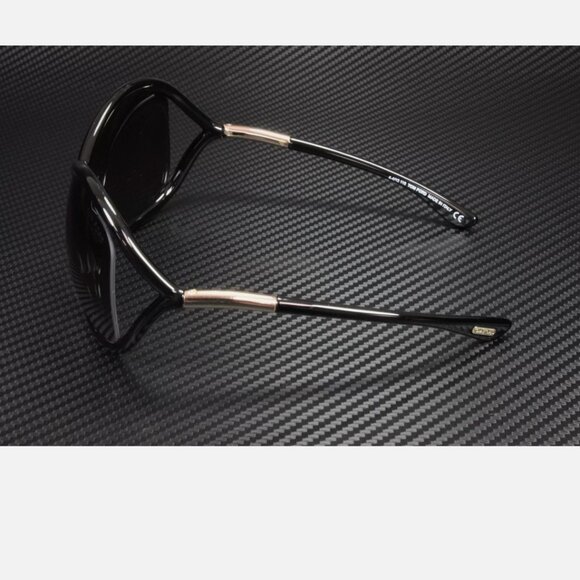 Tom Ford Whitney Shiny Black Polarized Grey 64 mm Women\'s Sunglasses main image 4